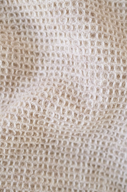 Pergamon Wool Bedspread Blanket Beige