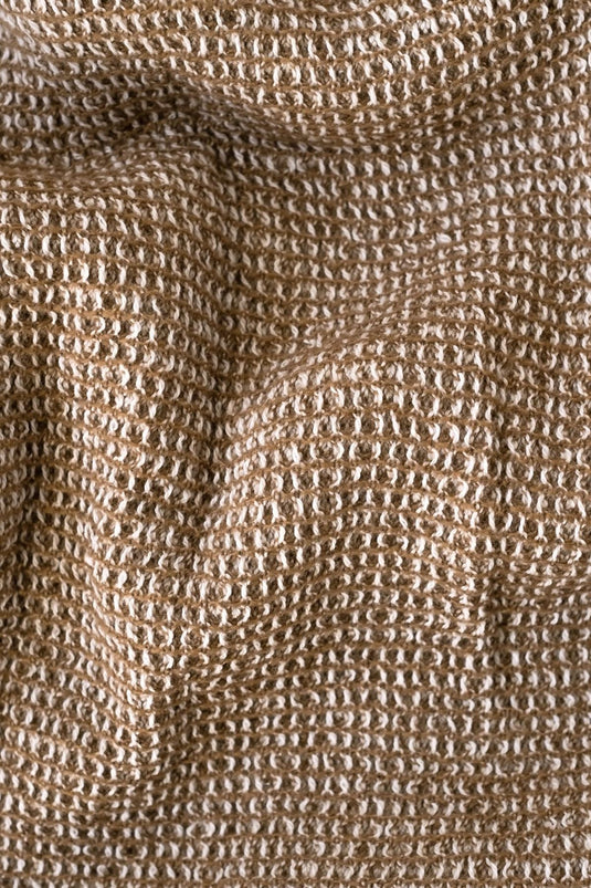 Pergamon Wool Bedspread Blanket Camel