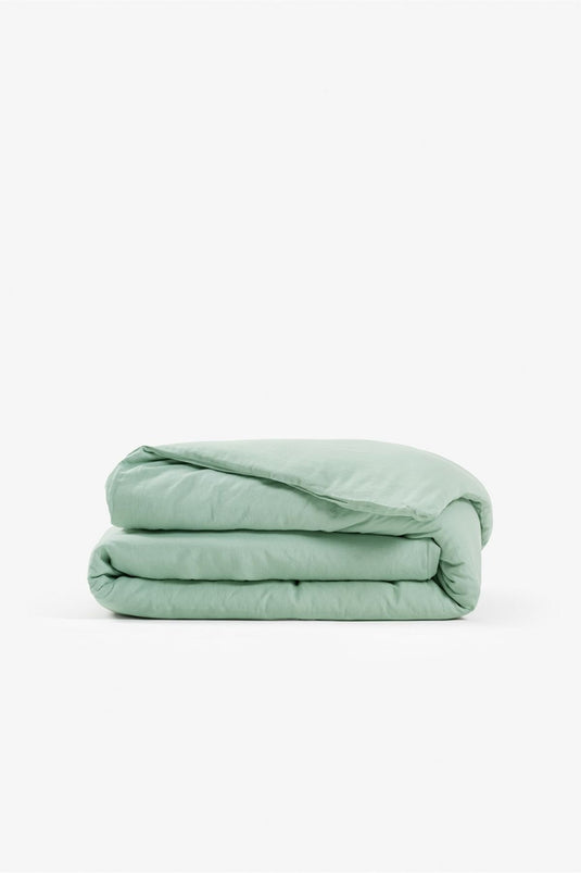 Serenity Linen Bettbezug Frosty Green