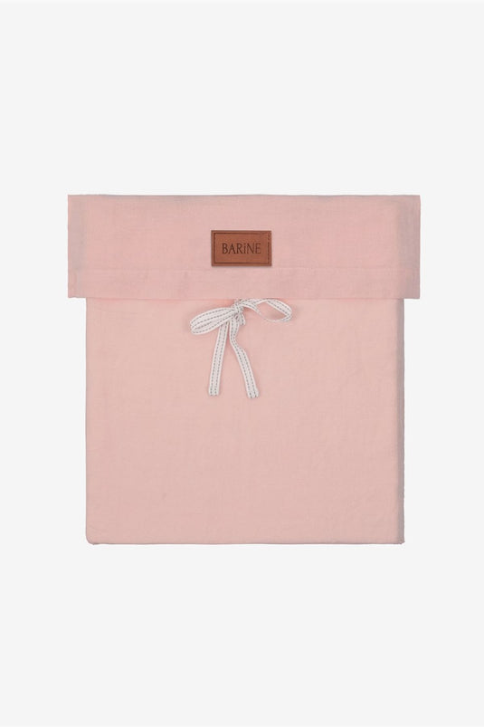 غطاء لحاف من الكتان سيرينيتي باللون الوردي