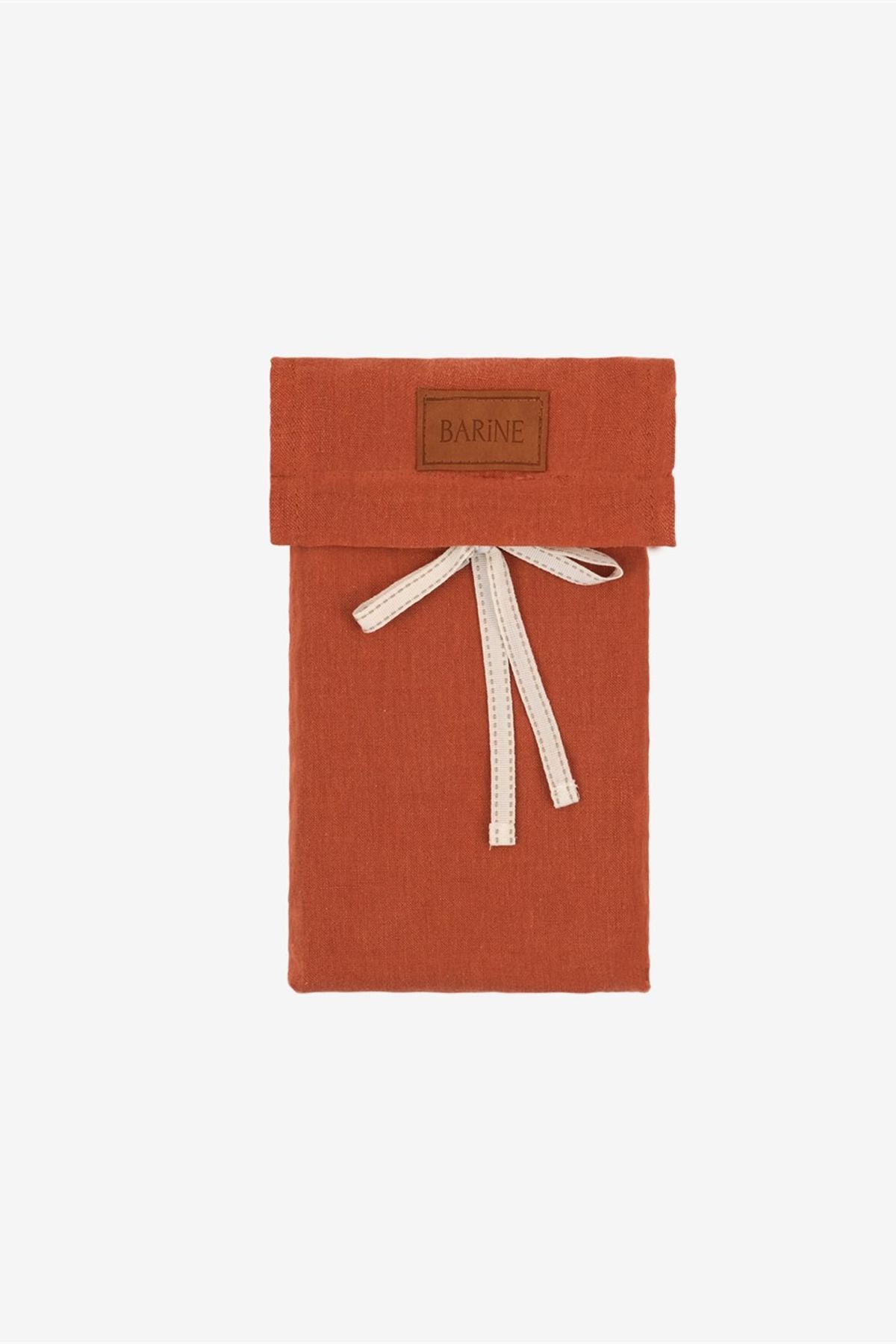 Washed Linen Yastık Kılıfı 2 li Set Spicy Orange