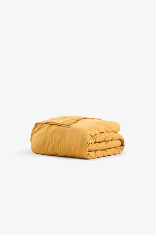 Гладкое детское одеяло карри