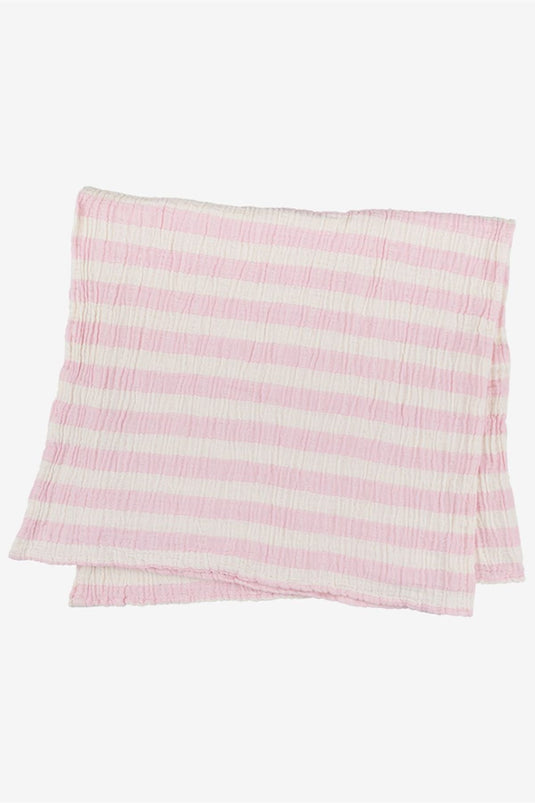 Stripy Muslin Pink