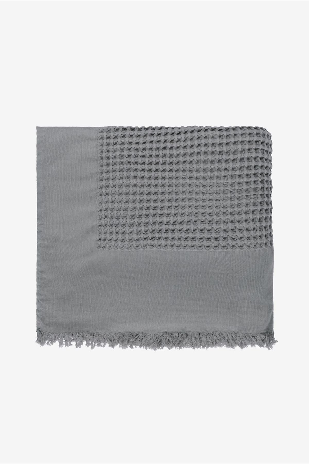 Waffle Bedspread Gray