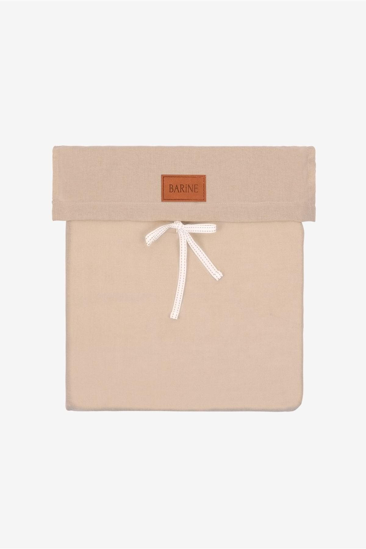Washed Linen Keten Nevresim Nougat