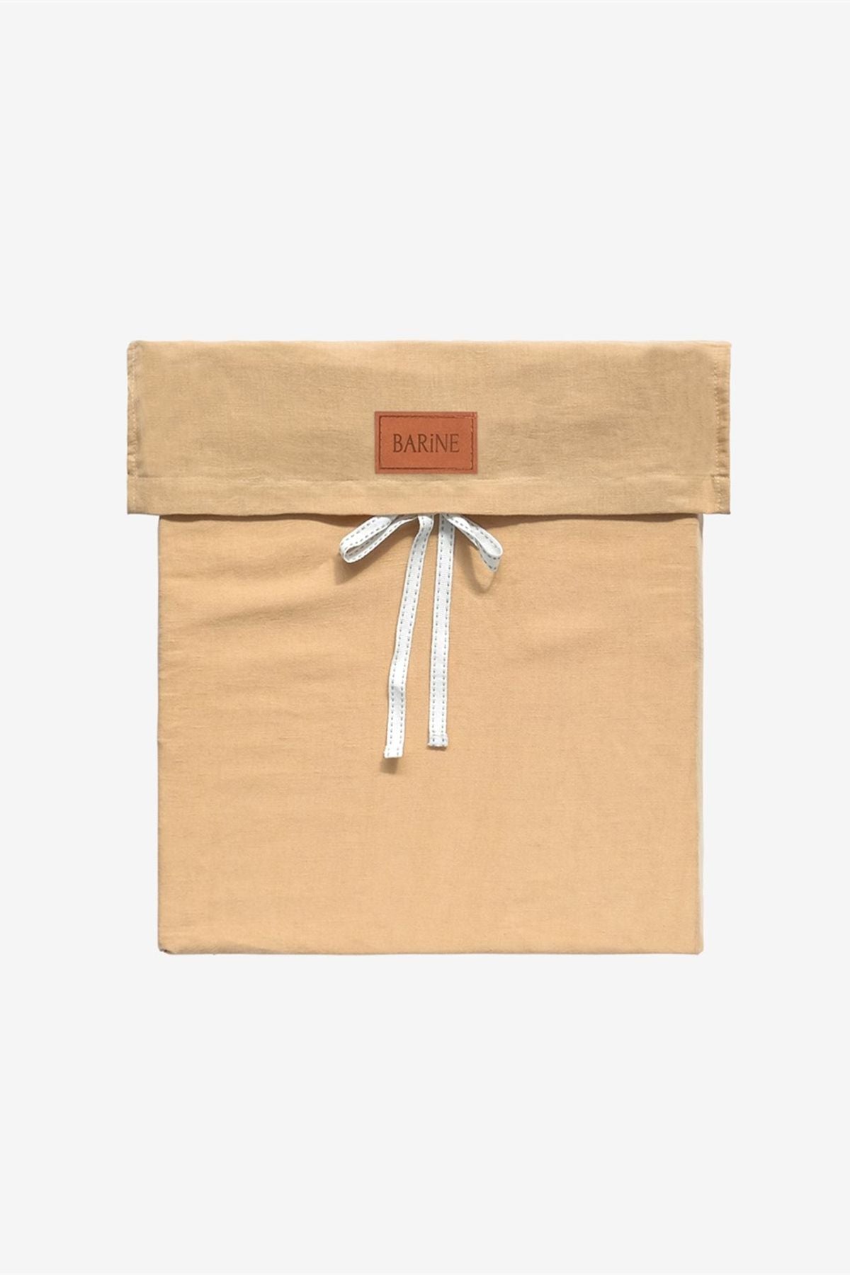 Washed Linen Keten Nevresim Sand